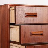 Danish teak chest of drawers, 4 drawers, by Borge Mogensen, Søborg Mobelfabrik.