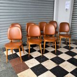 Series of 8 Pegase chairs by Baumann