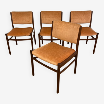 Series of 4 rosewood chairs from Rio