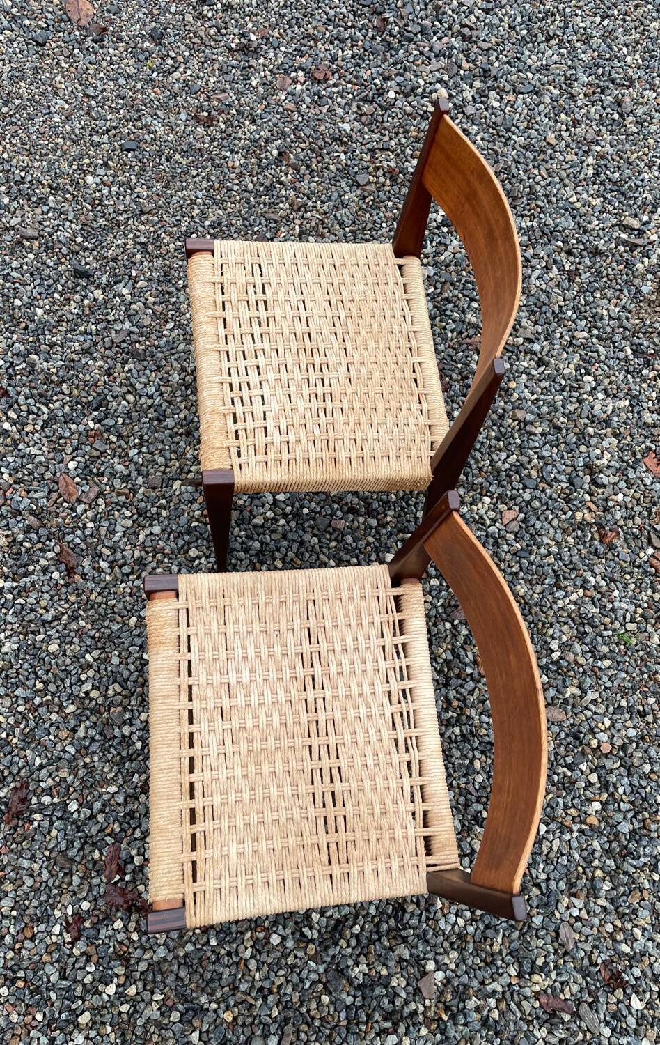 Pair of minimalist vintage chairs "Pia" by Poul Cadovius for Royal Persiennen, Denmark