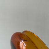 Amber brown glass medicine jar