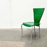 Postmodern green Italian accent chair, 1980s