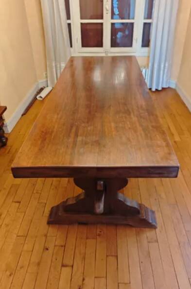 Monastery table in solid oak – 220 cm