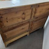 Patinated display cabinet