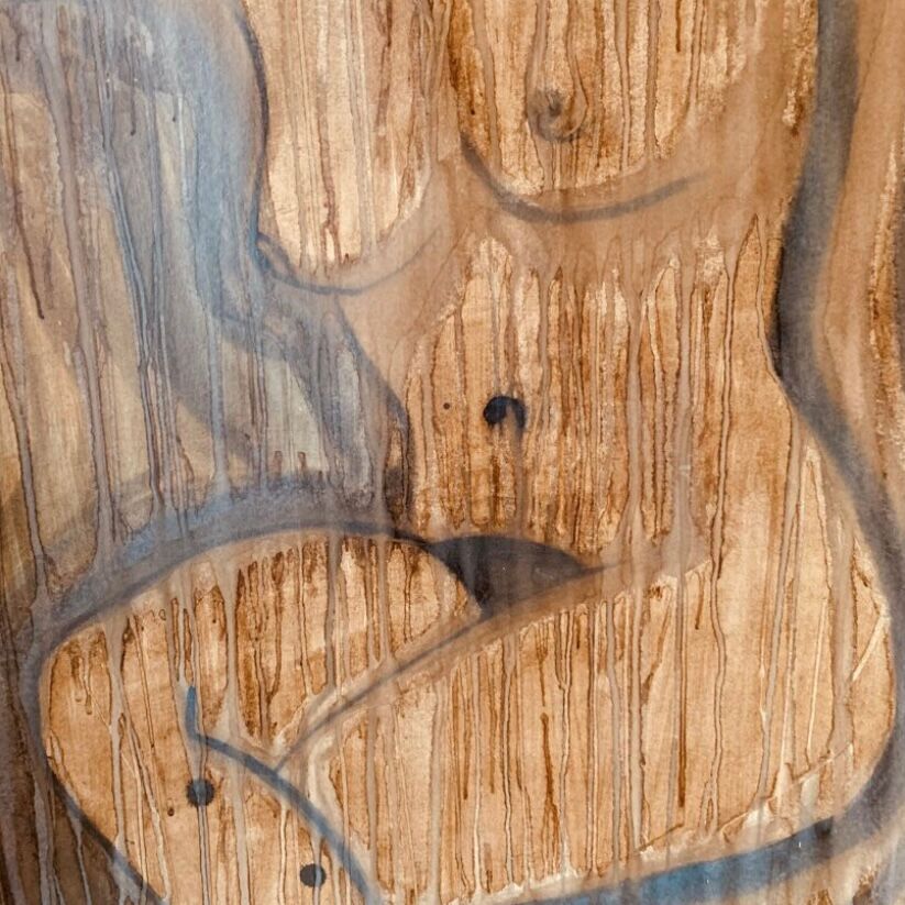 Female nude painting