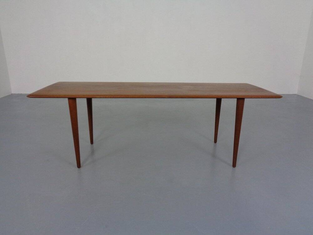Teak Coffee Table by Peter Hvidt & Orla Mølgaard-Nielsen for Cado, 1960s