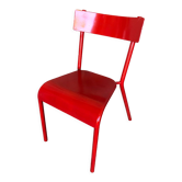 Metal red vintage chair
