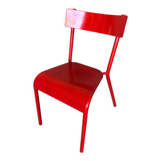 Metal red vintage chair