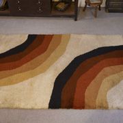 Rug published by Herforder Teppiche, 1970s pop art design.