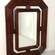 Large dark rattan mirror 1970’s