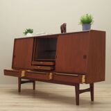 Teak highboard, Danish design, 1960s, production: Denmark