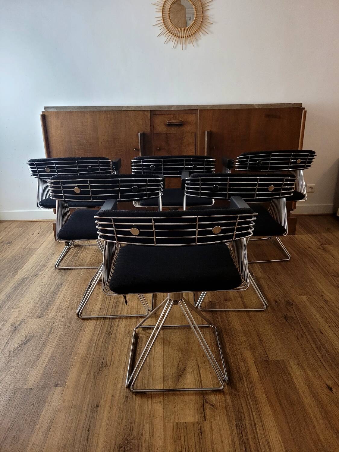 6 chaises Delta par Rudy Verhelst pour Novalux, 1970
