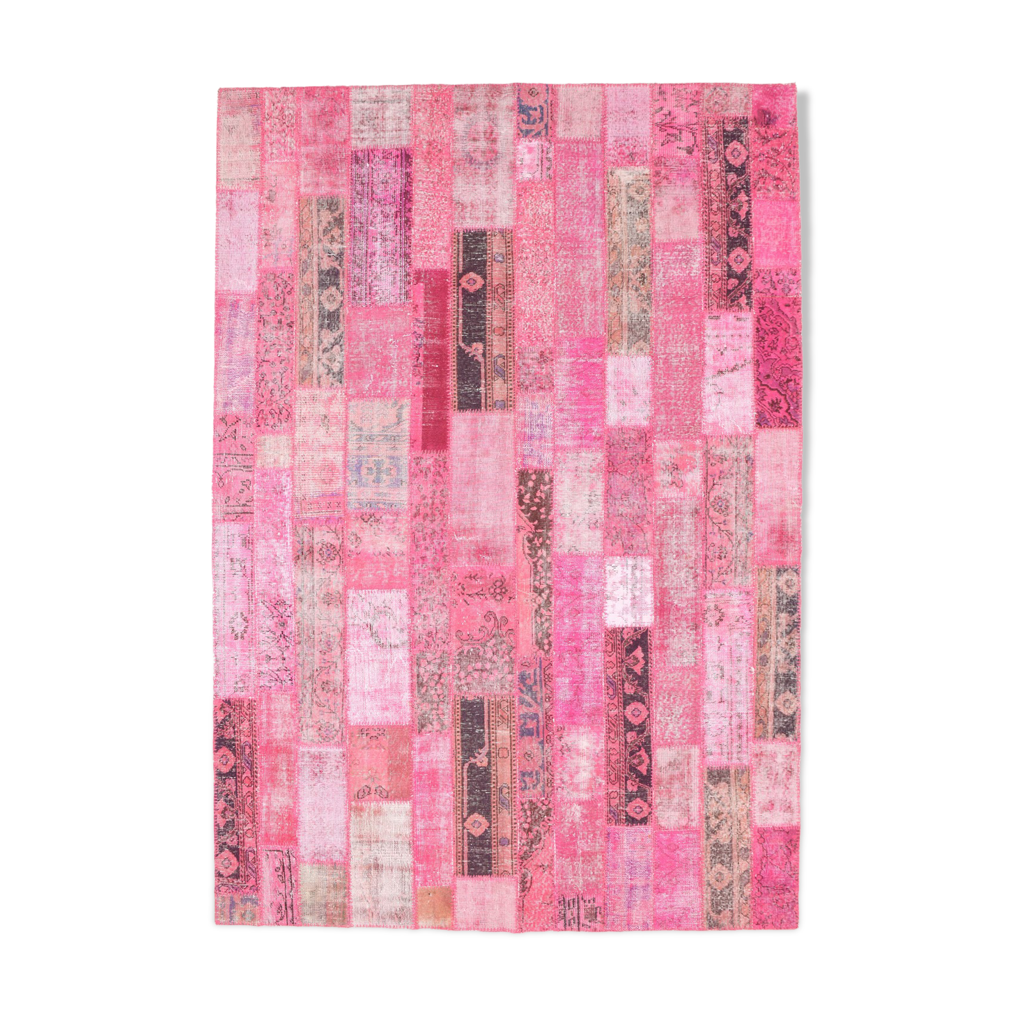 7x10 distressed pink turkish rug 300x208cm