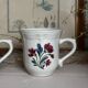 Ensemble de deux tasses fleuries Tienshan stoneware