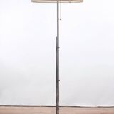 Minimalist floor lamp 1970s in chromed metal