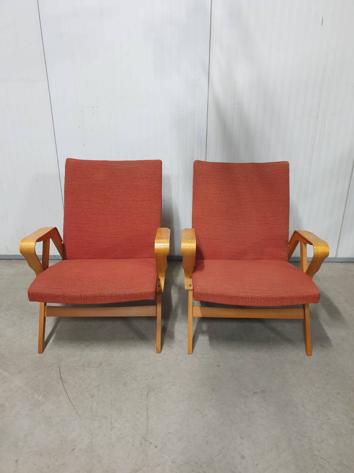 Pair of armchairs by františek jirák for tatra nabytok, 1970´s, czechoslovakia