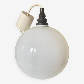 White Ball/Globe Pendant Lamp Vintage
