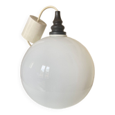 Luminaire Boule/Globe Blanc Suspension Vintage