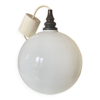 White Ball/Globe Pendant Lamp Vintage