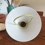 Yellow and white suspension with adjustable height.