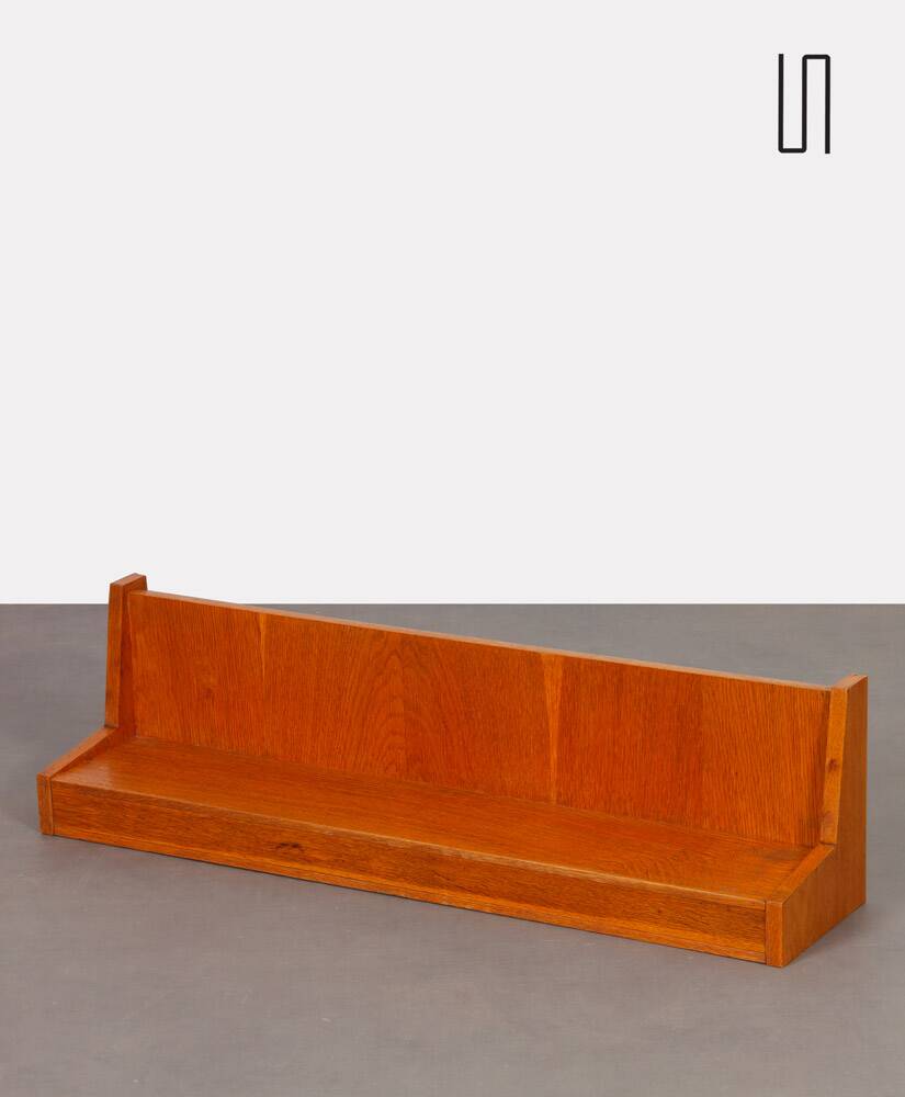 Vintage wall shelf, Czech work, 1960