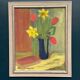 Original Swedish Oil On Panel – “Spring Bouquet” By K Lundquist – Vintage & Framed