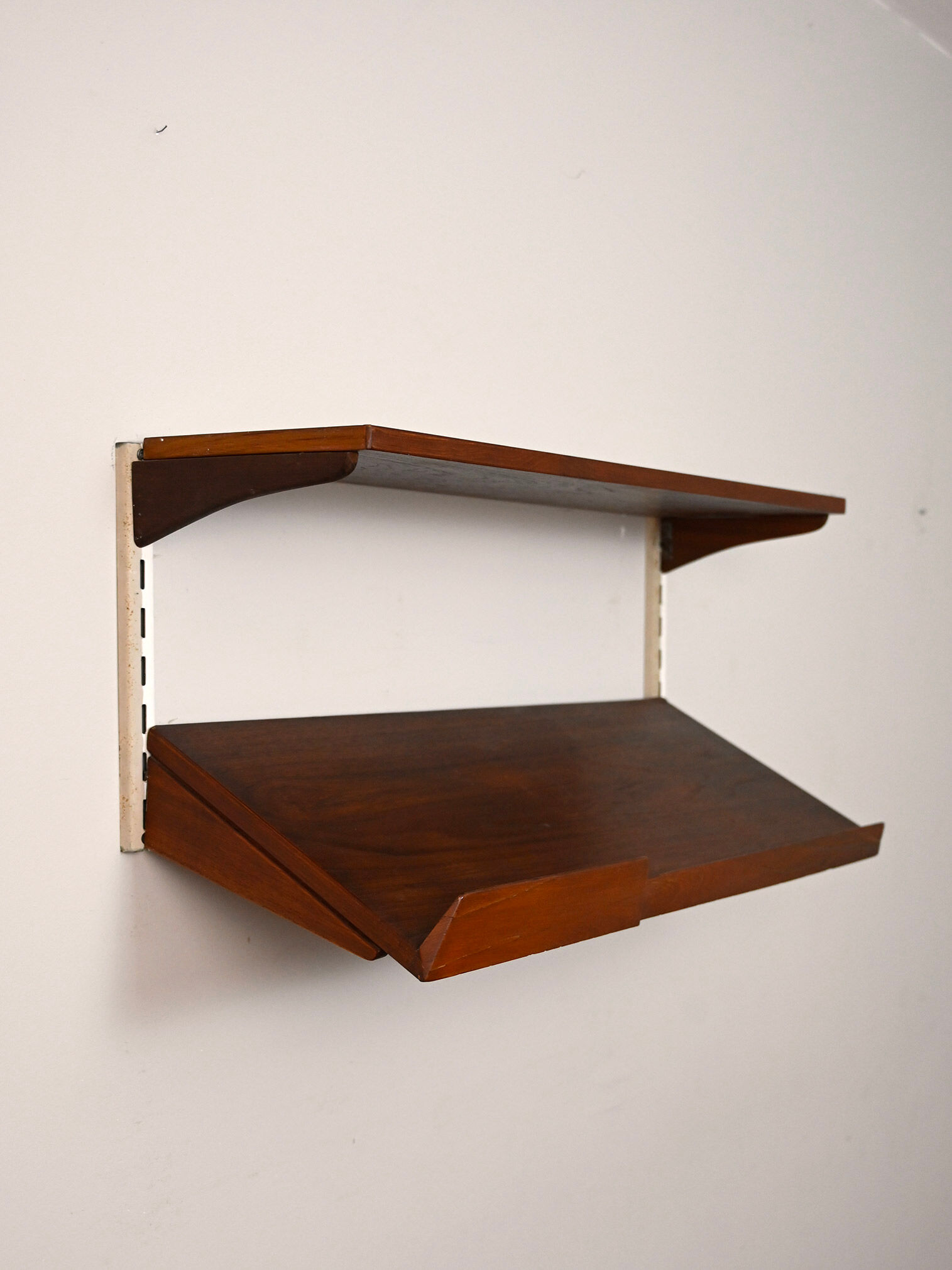 Swedish wooden shelving unit
