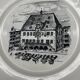 Wall plate Villeroy & Boch, town hall of Heilbronn late 19th century.