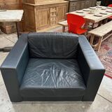 1980s leather armchair