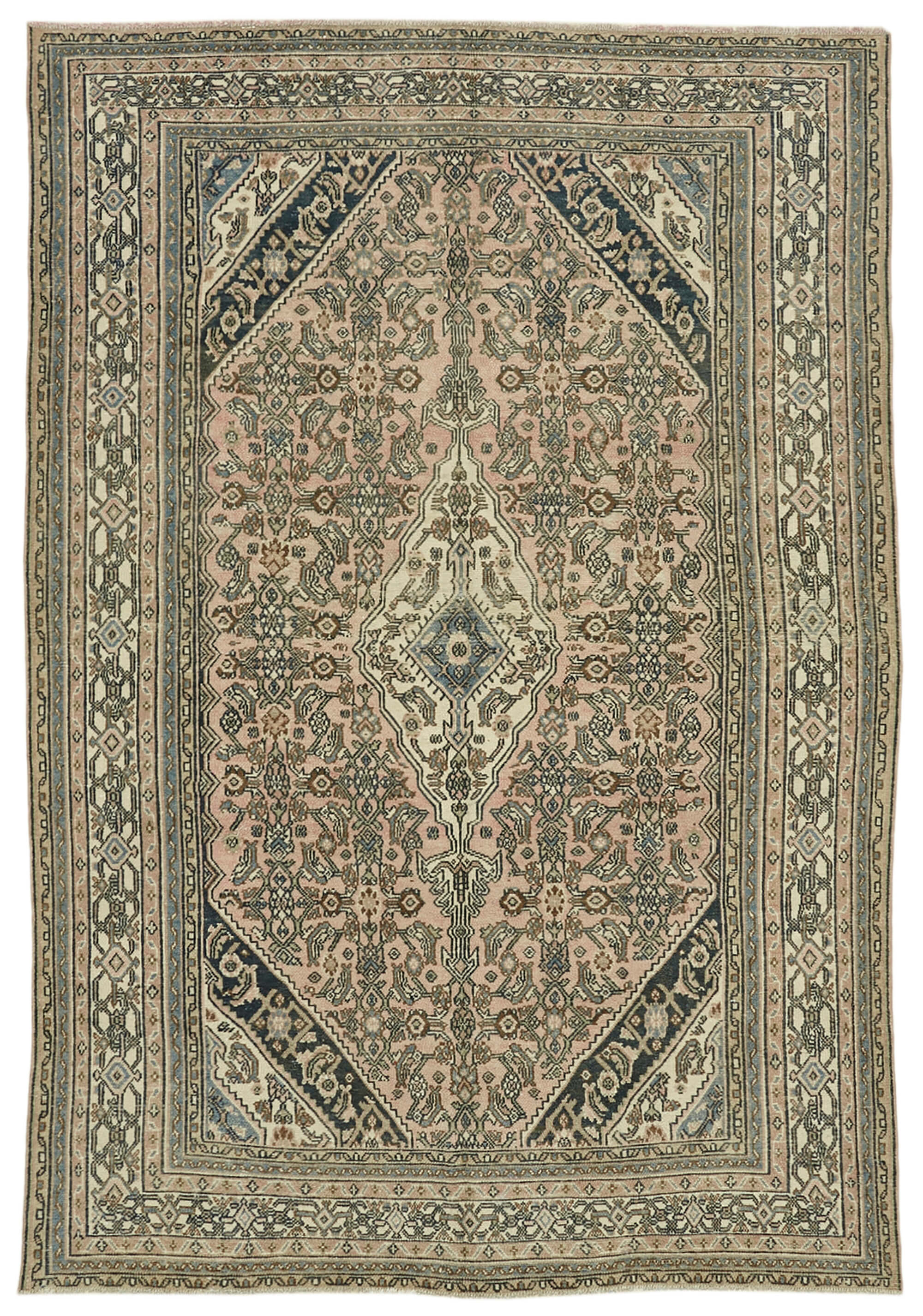 Handmade oriental rug 1980s 206 cm x 301 cm