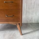 Vintage chest of drawers with tapered legs