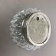 Modernist Floral Glass Wall Light Sconce Made by Hillebrand, Germany, 1970s