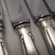 Reneka silver metal knives stainless steel blade filet service cutlery
