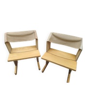 Italian chairs Due Sedie 'Canossa' by Gigi Sabadin