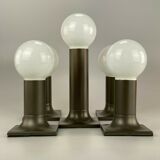 1960s 1970s tube wall lamps by Rolf Krüger for Staff