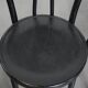 Ensemble de 4 chaises de bistrot noires de style Thonet vintage