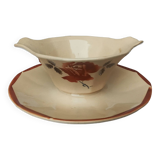Digoin Sarreguemine gravy boat