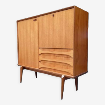Bar furniture by Oswald Vermaercke for V-form model "Astrid" in Vintage Teak 1950's