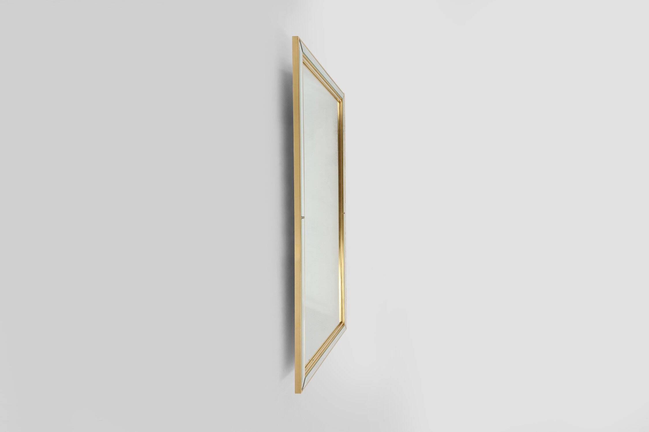 Large Hollywood Regency Style Mirror by Deknudt, Belgium ca. 1980