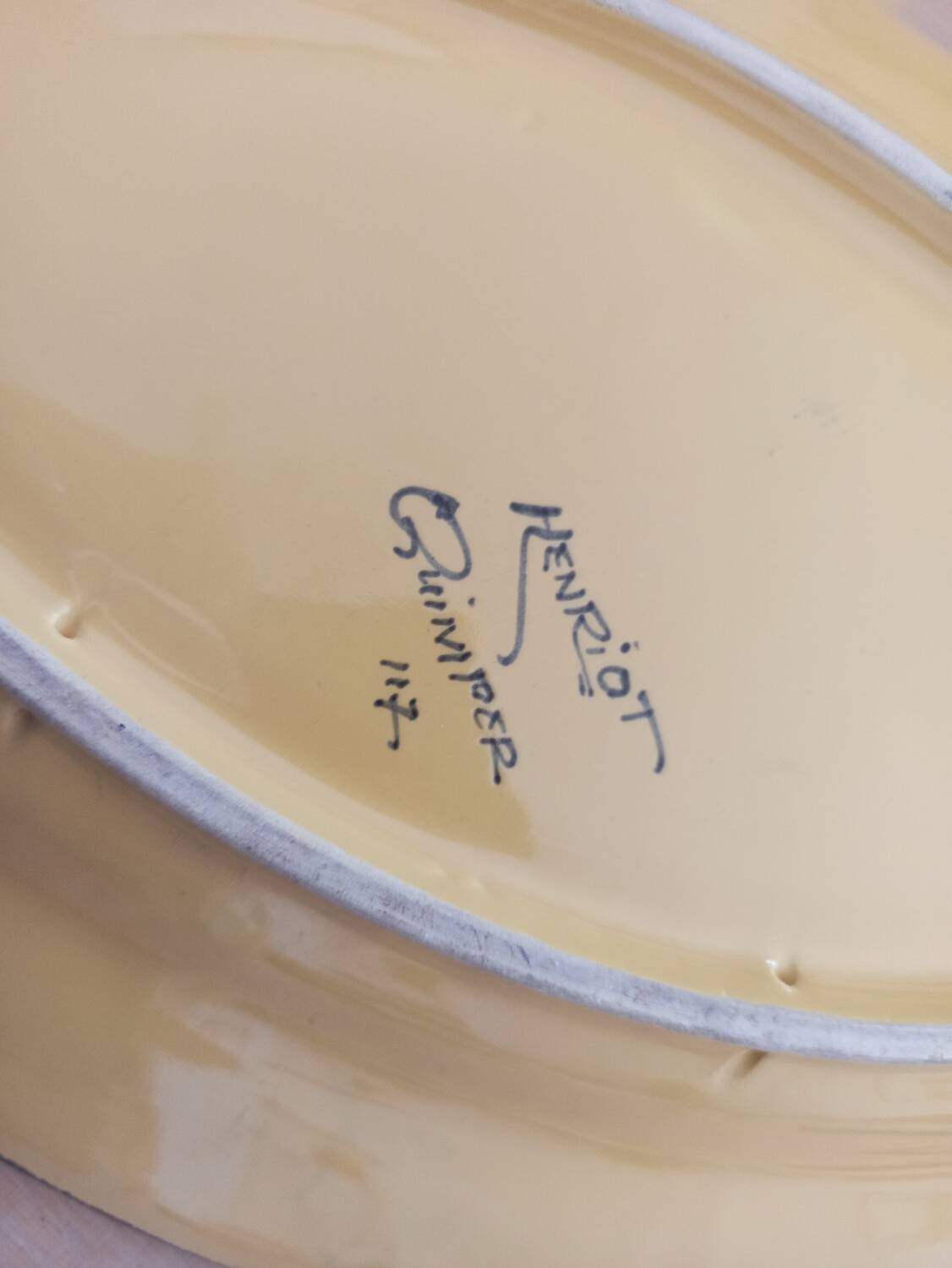 Henriot Quimper dish