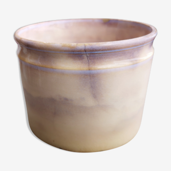 Pot en porcelaine opaque Gien - Fin 19e/début 20e siècle