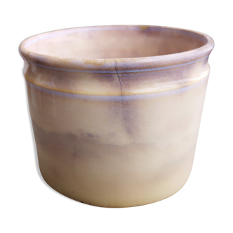 Gien opaque porcelain pot - Late 19th/early 20th century