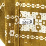 Basque pattern tablecloth, mustard