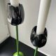 2 designer porcelain candlesticks "Tulip" - Taitu Milano - Rare vintage