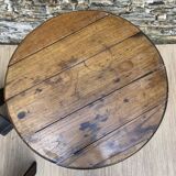 Brutalist table and chairs, wine cellar