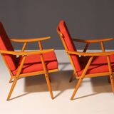 Pair of mid-century armchairs by Jaroslav Šmídek for TON, 1970s