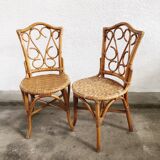 Pair of rattan chairs
