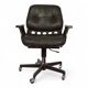 Stoll Giroflex 7112 Space Age leather office chair by Martin Stoll, 1970