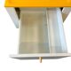 Side table/bar table/vintage yellow furniture on wheels