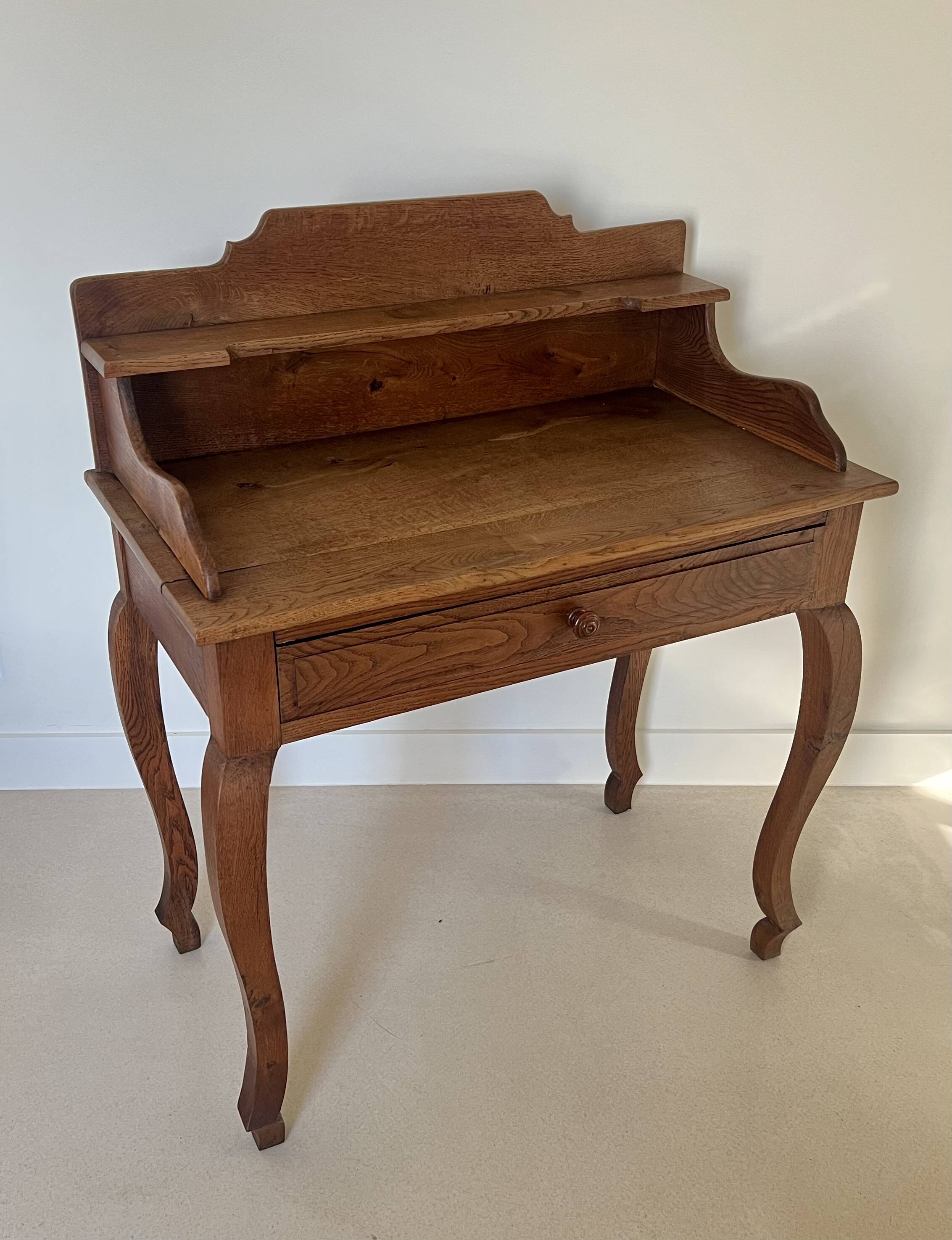 Oak desk in the Louis XV style.